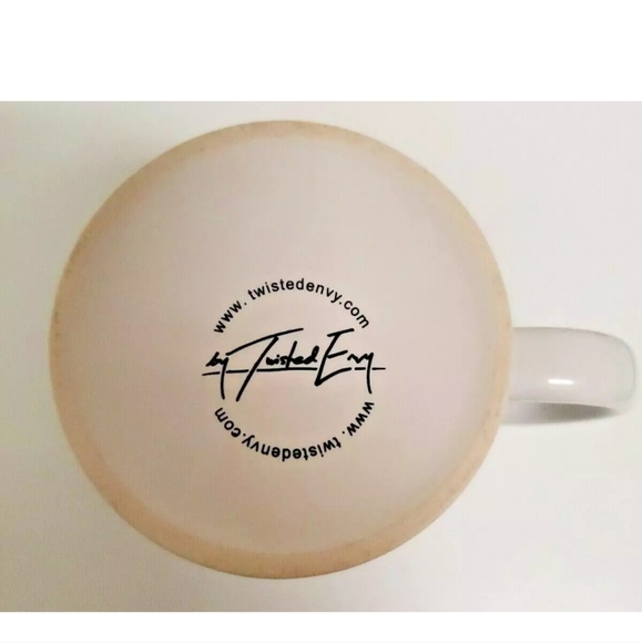 Twisted Envy " Problem Solving Flowchart"  10 Oz Black & White 4" mug Pre-owned - Picture 7 of 7